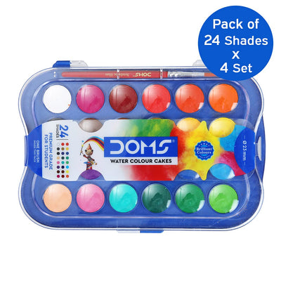 Doms 12 Shades 30Mm Water Colour Cakes