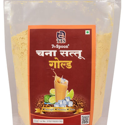 7th Spoon Rosted Chana Sattu Gold Pure, Tasty Flour and Delicious Masaledar Chana Sattu 1Kg.