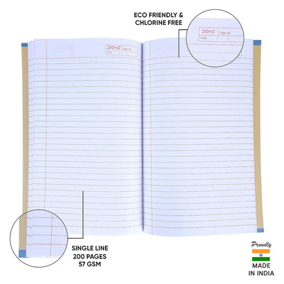 Doms Sundial Series Design Notebook - Single Line