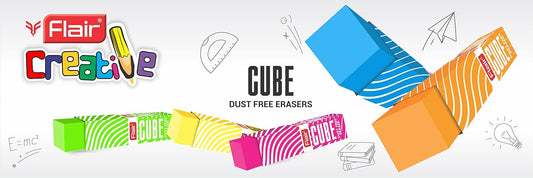 Flair Creative Series Colouring Cube Eraser - Multicolour