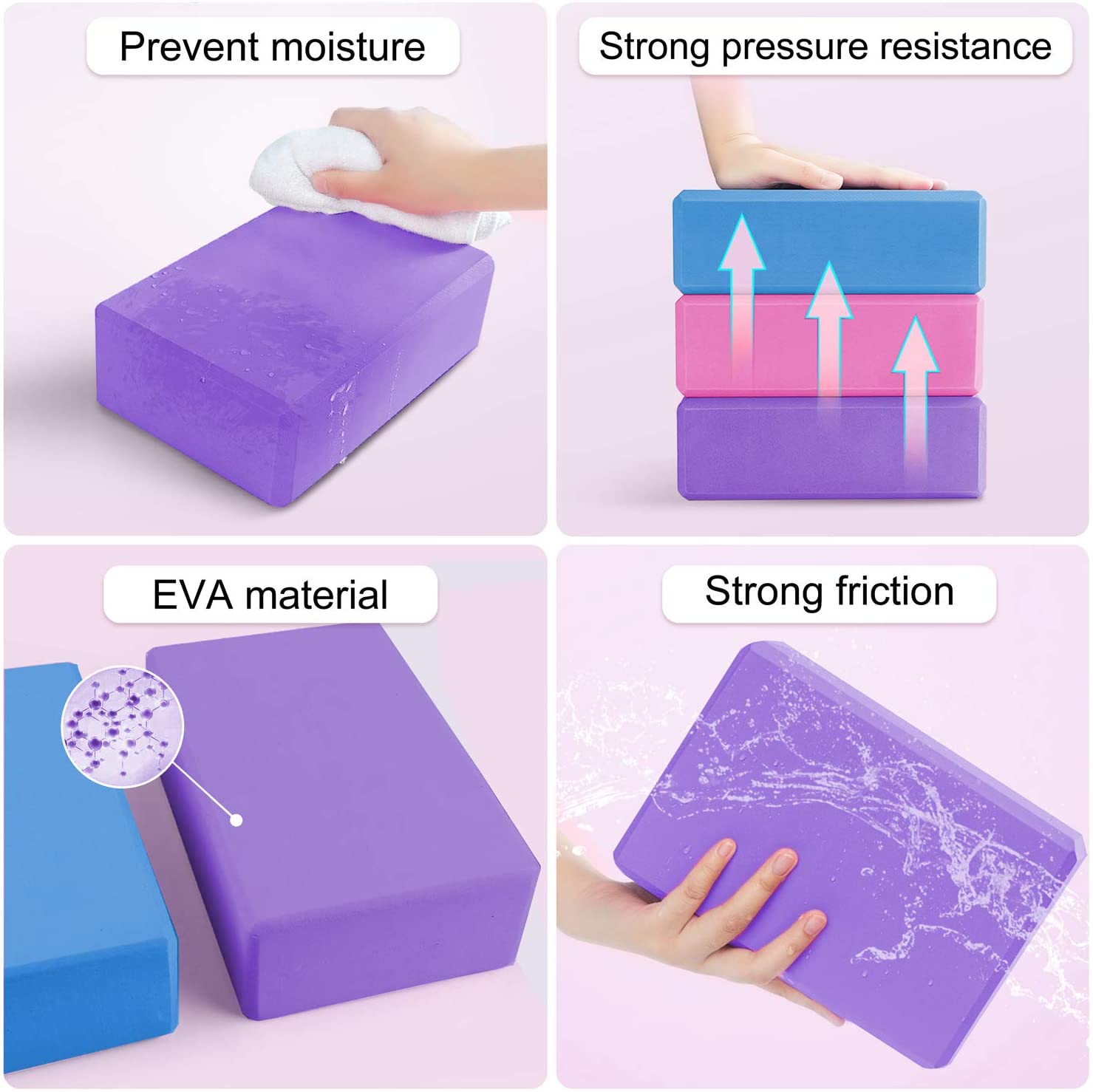 Foam Yoga Blocks (Set of 2)