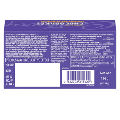 Cadbury Chocobakes ChocLayered Cakes, 126G