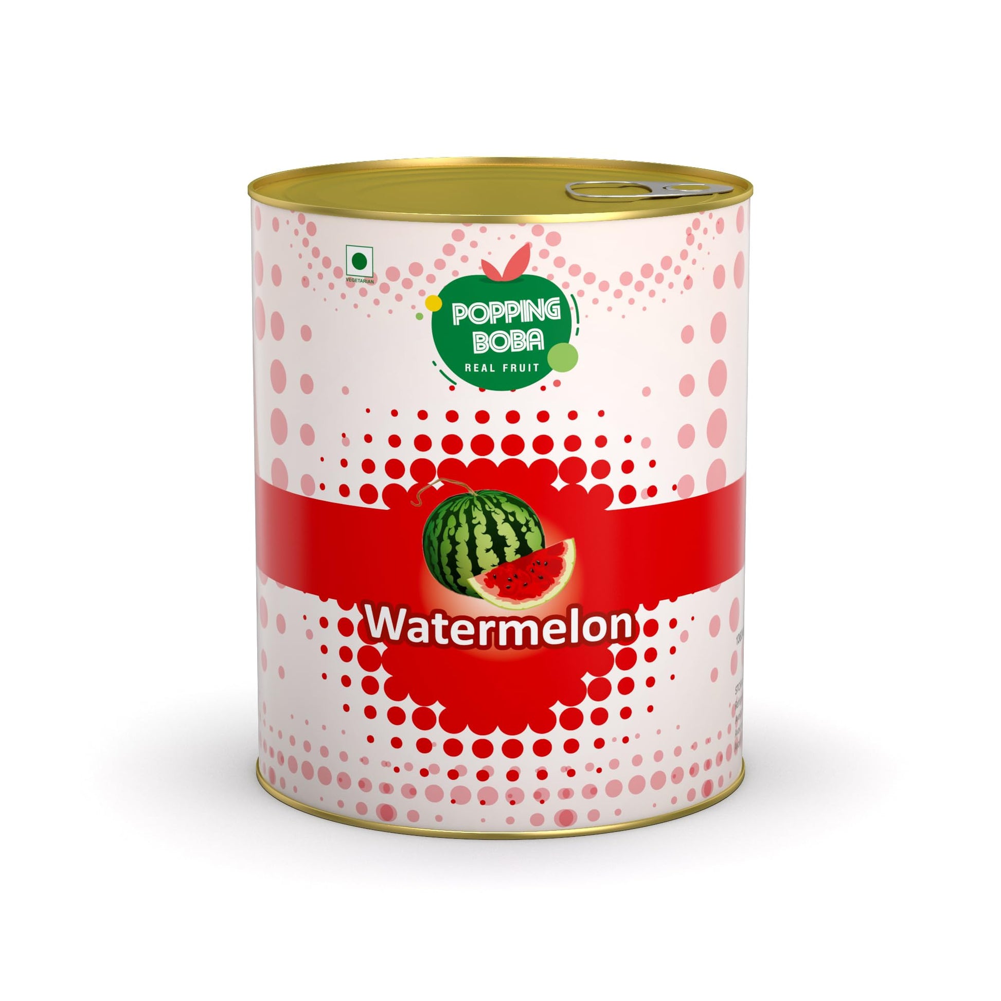 Tea Planet Watermelon Popping Boba Pearls – 1000g | Ready-to-Serve Bubble Tea Topping with Real Fruit Juice | Vegan-Friendly Add-On for Smoothies, Milkshakes, Mocktails, Ice Cream, Desserts & Café Use(1000gms, Water melon)