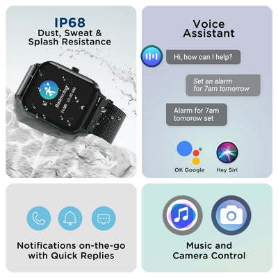 boAt Xtend Pro Smart Watch with Advanced Dedicated Bluetooth Calling Chip, Coins,Dial Pad, 1.78 AMOLED Display,ASAP (Fast) Charge,700+ Active Modes,Health Ecosystem(Metal Black)