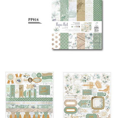 Eno Greeting Pattern Paper Book 10"X10" Design 16