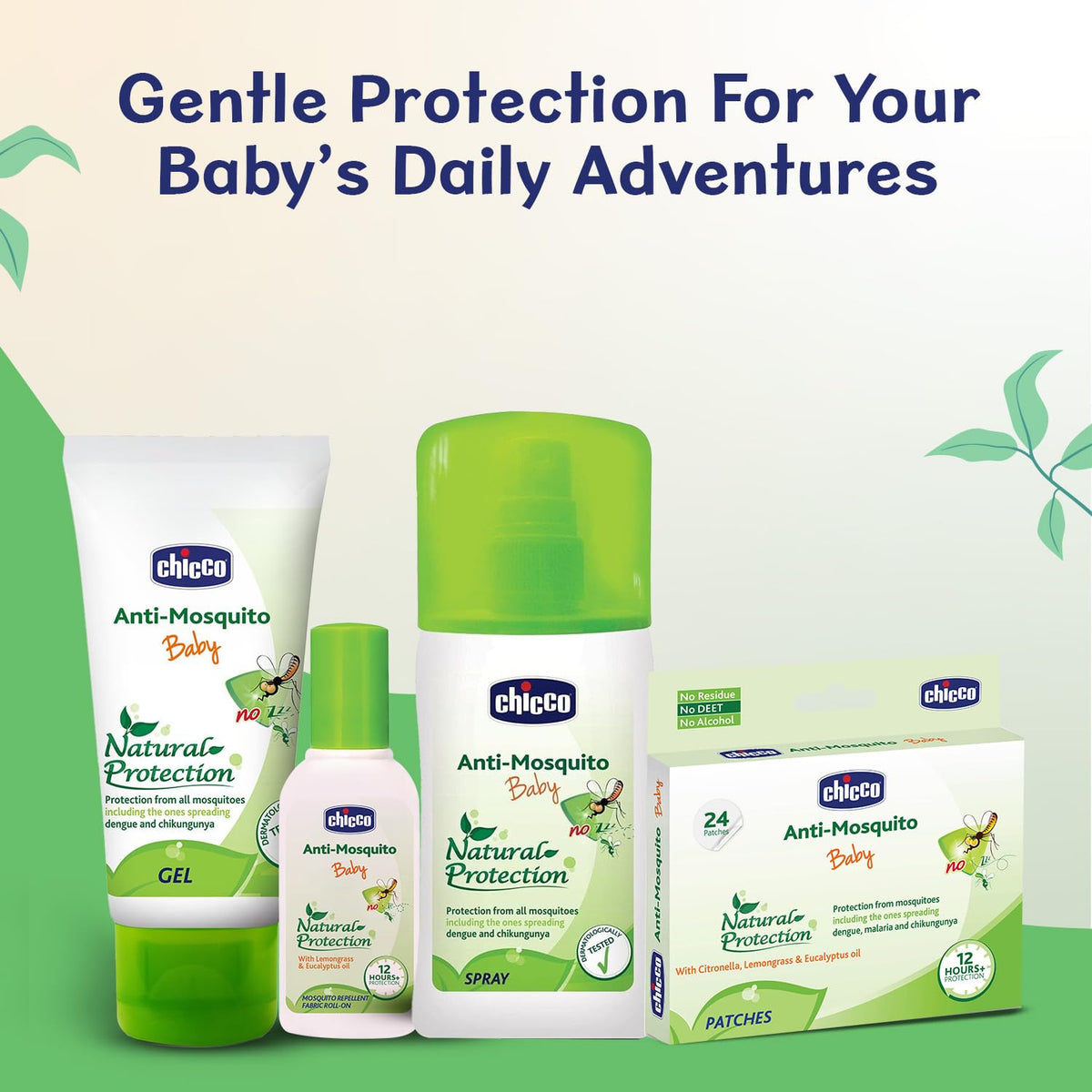 4x Chicco Anti-Mosquito Spray - 100 ML each - Pack of 4