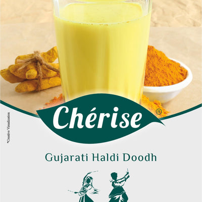 Cherise Tapri Premium Gujarati Haldi Doodh, Instant Milk Premix (23 g x 7 Sachets)
