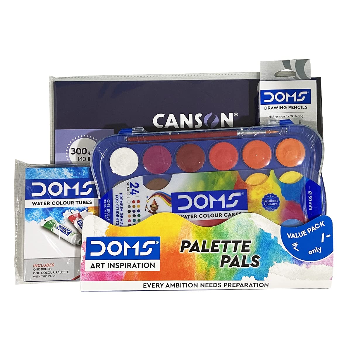 DOMS Art Inspiration Series Palette Pals Art Kit, Multicolour (Model: DM8409)