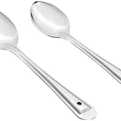 Amazon Brand - Solimo Stainless Steel Basting/Serving Spoon Set (2 pieces),58 centimeter