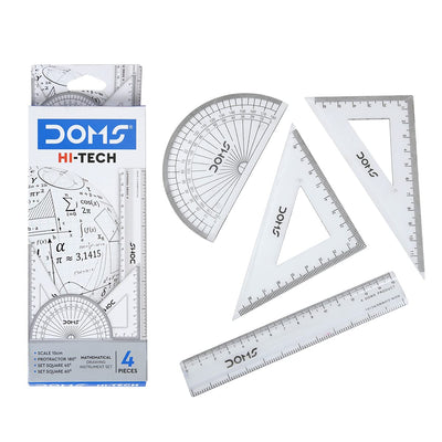 DOMS Stationery Smart Kit | Best for School, College & Office | 47 Assorted Items | Markers, Graphite Pencil, Ball Pen, Compass, Instrument Box | DOMS Stationery | Stationery Items for School & Office