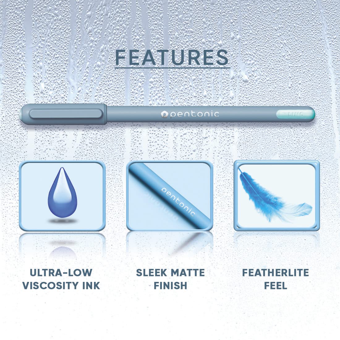 Pentonic 0.7mm Frost Ball Point Pen - Combo