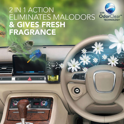 Ambi Pur Exotic Aerosol Jasmine Car Air Freshener Starter Kit (7.5 Ml)