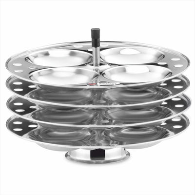 Butterfly Friendly Aluminium Idli Cooker with 4 Stainless Steel Idli Plates