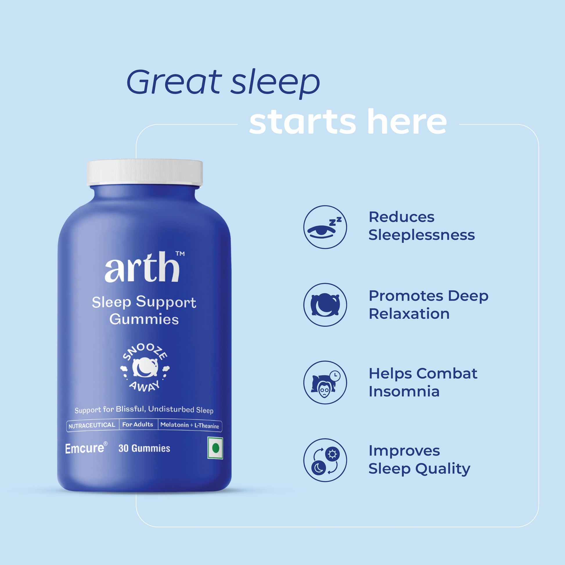 Arth Melatonin Sleep Gummies