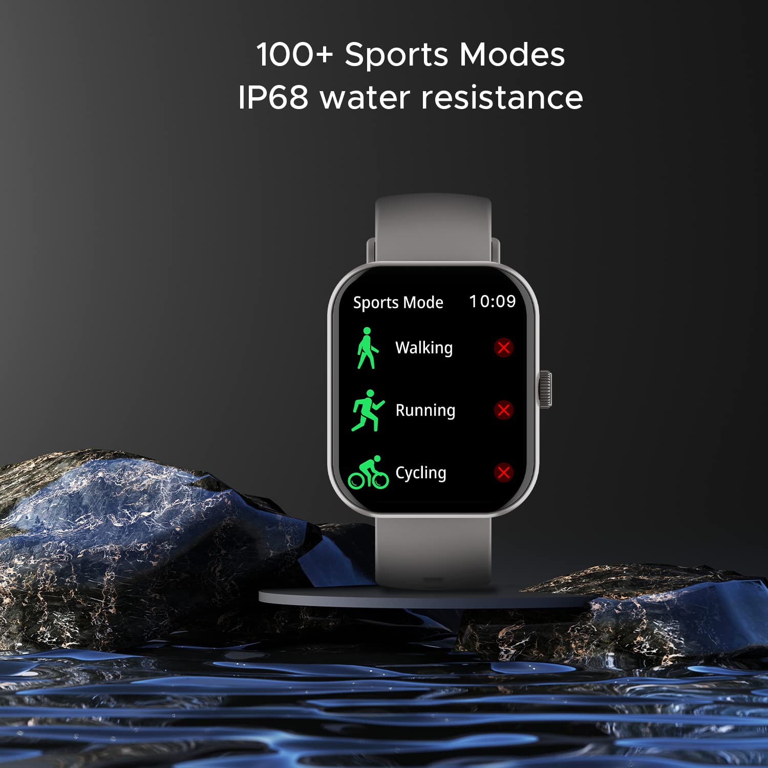 boAt Ultima Call Max Smart Watch with 2" Big HD Display, Advanced BT Calling, 100+ Sports Modes, 10 Days Battery Life, Multiple Watch Faces, IP68, HR & SpO2, Sedentary Alerts(Cool Grey)
