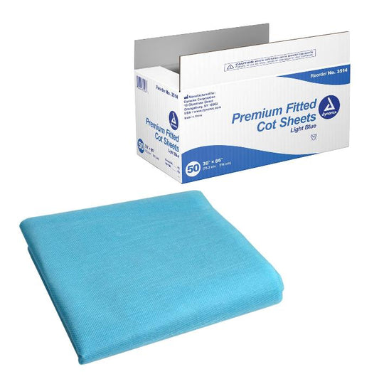 Cot Sheets, 50/Case, Dynarex