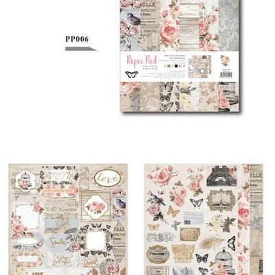 Eno Greeting Pattern Paper Book 10"X10" Design 6