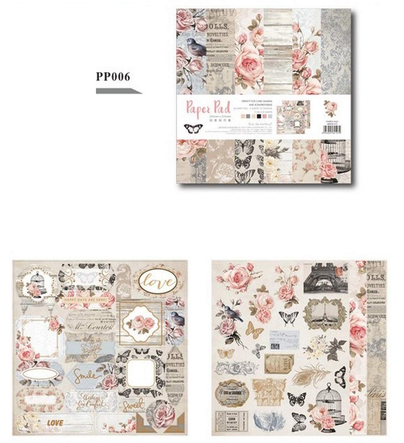 Eno Greeting Pattern Paper Book 10"X10" Design 6