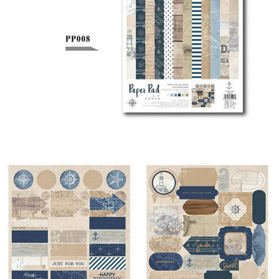 Eno Greeting Pattern Paper Book 10"X10" Design 8