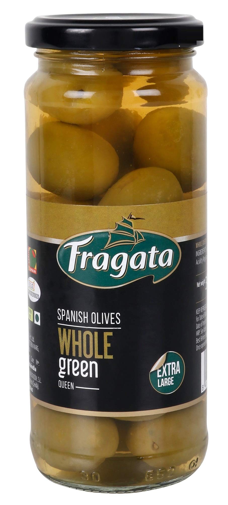 Fragata Plain Green Olives 340g- QUEEN