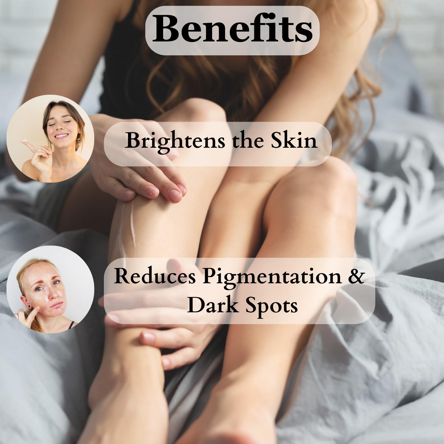 Vigini Skin Whitening Lightening Brightening Scrub Moisturizer Full Body Radiance Cream, Tan Pigmentation Removal, Glutathione Hyaluronic Acid Vitamin C Scrub Cream, Underarms Women Men - 100ml