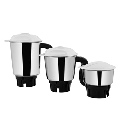 Butterfly Hero Mixer Grinder, 500W, 3 Jars (Grey) & Cordial Induction Base Aluminium Pressure Cooker with Outer Lid, 3 Litres, Silver