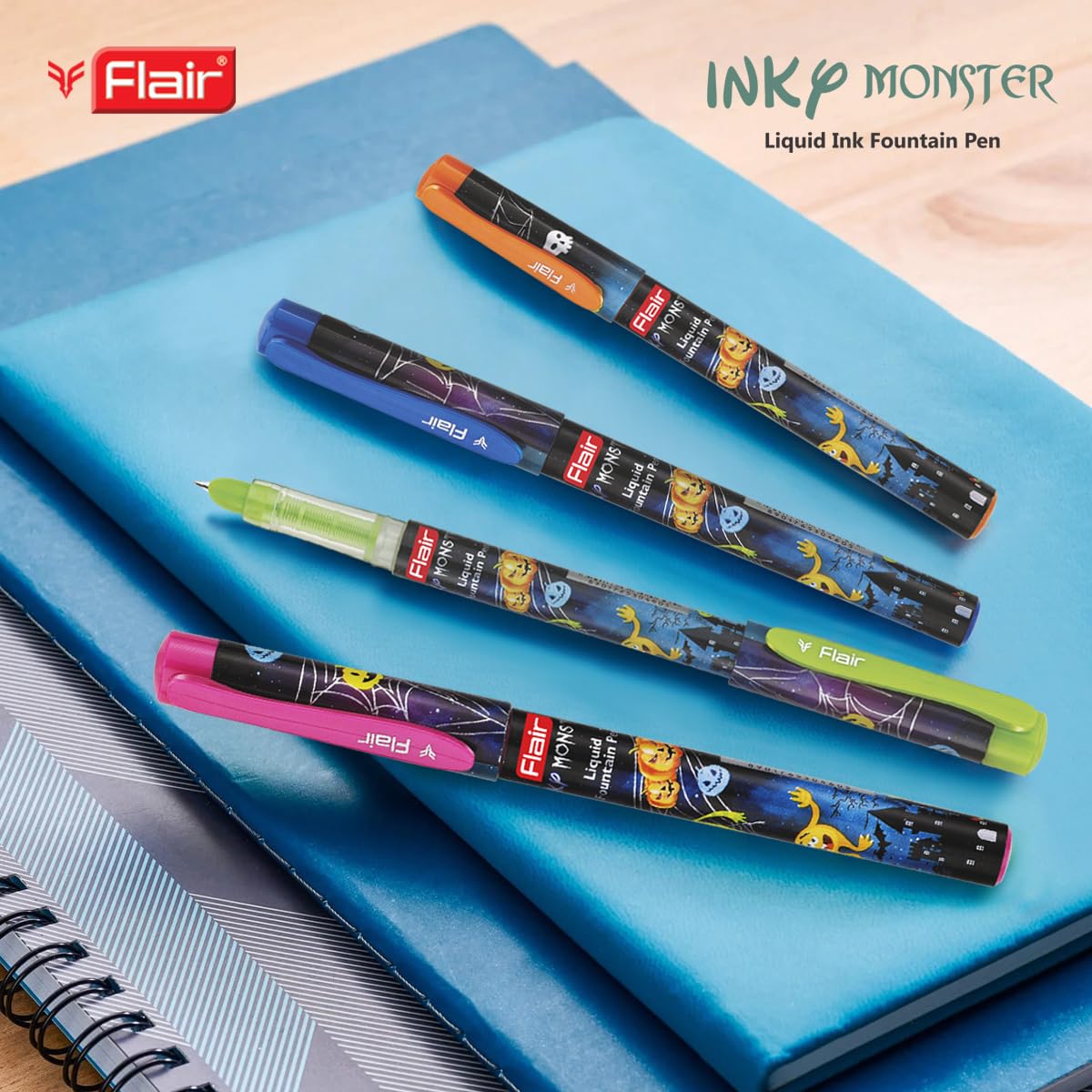 Flair Inky Series Monster Liquid Ink Fountain Pen - Blue Ink