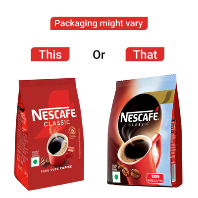 NESCAFE Classic Instant Coffee Powder | Great start to your morning | 100% Pure Coffee | 200g Pouch