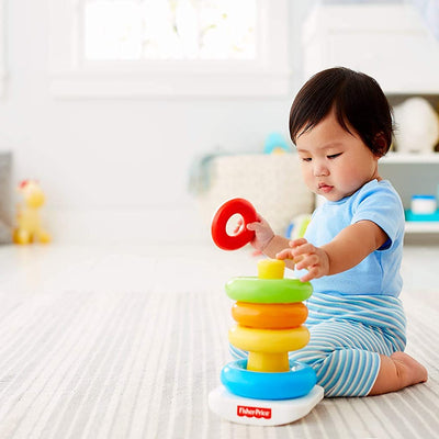 Fisher Price Rock-A-Stack - Classic Stacking Toy With 5 Colorful Rings