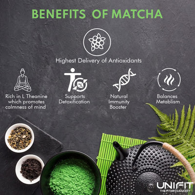 UNIFIT Muesli Cereal for Breakfast | Matcha Powder | Healthy Breakfast Cereals | High Protein Cereal Oats | Instant & Crunchy | Ready to Eat | With Goodness of Cranberries & Almonds | 500g