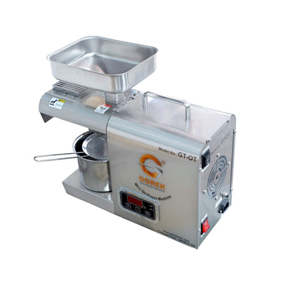 Gorek Technologies Gt-Ot 600 Watts Oil Press/Maker Machine With Simplified Digital Temperature Controller, Silver