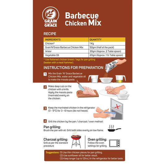 Grain n Grace Barbecue Chicken Mix (100g)