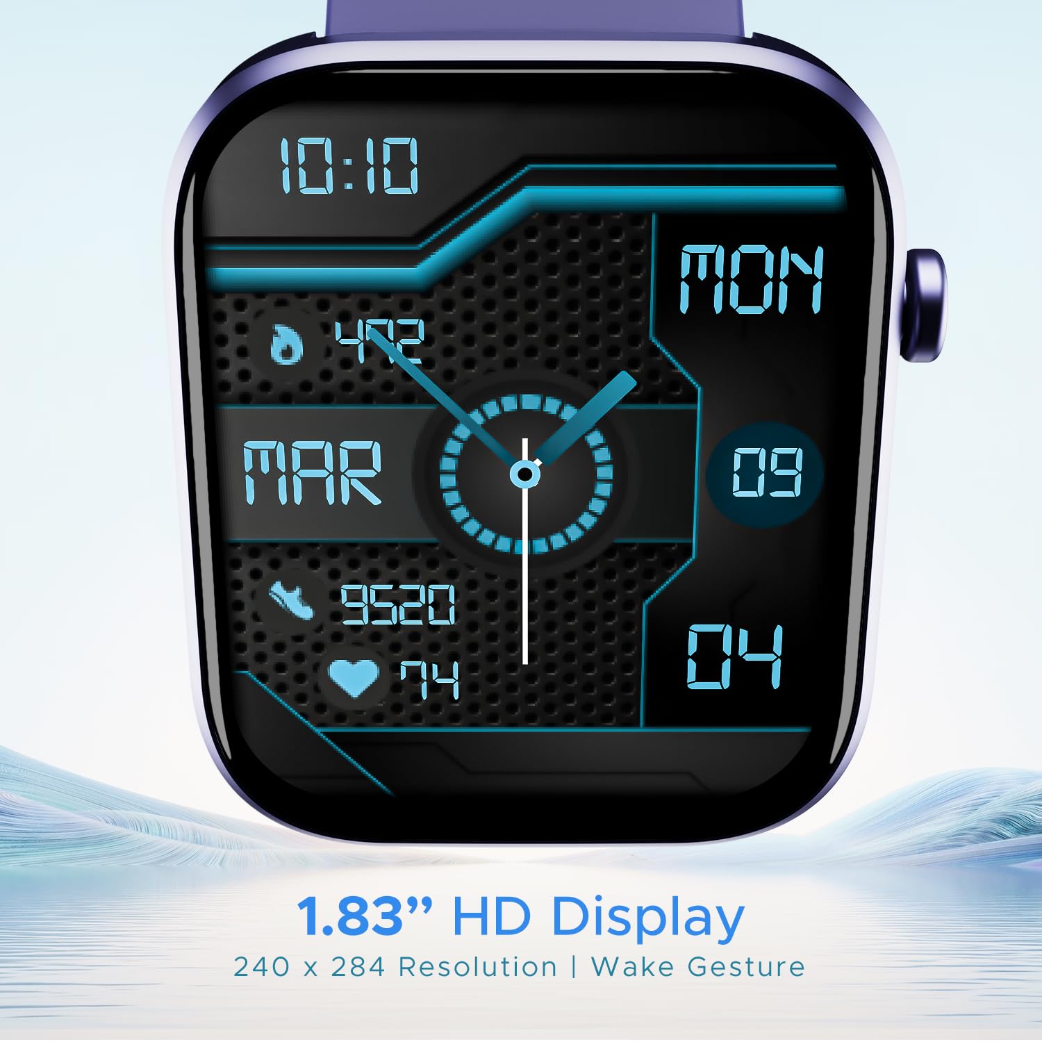 boAt Wave Call 2 Smart Watch with 1.83" HD Display, Advanced BT Calling, DIY Watch Face Studio, Coins, 700+Active Modes, Live Cricket Scores, HR&SPO2 and Sleep Monitoring(Orchid Haze)