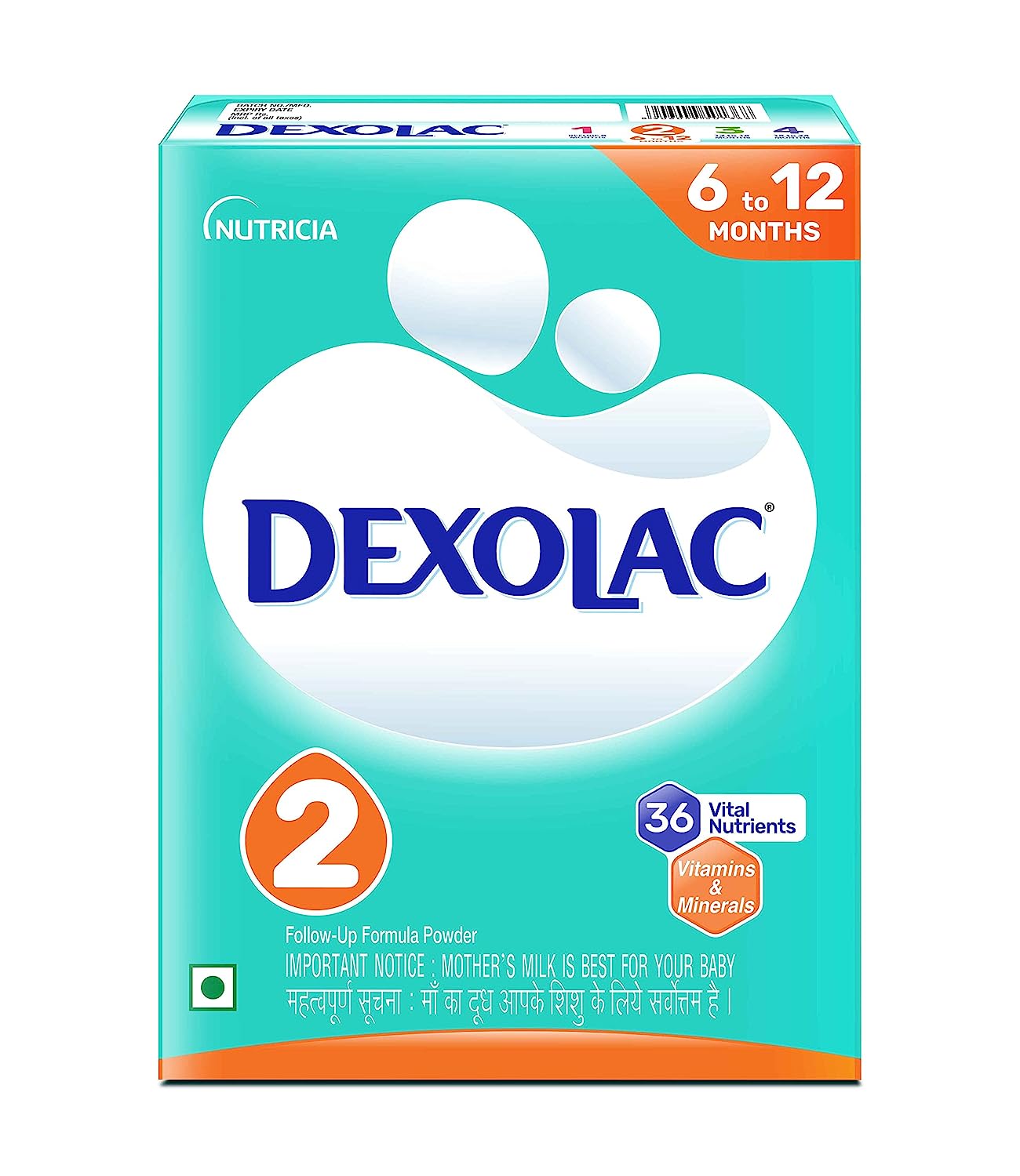 Dexolac Follow Up Infant Formula Milk Powder for Babies - Stage 2 (6 to 12 months) - 400gms