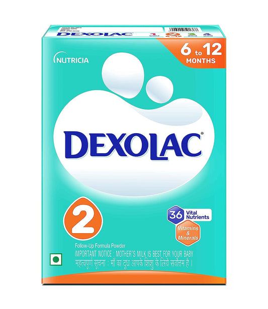 Dexolac Follow Up Infant Formula Milk Powder for Babies - Stage 2 (6 to 12 months) - 400gms