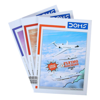 Doms Flying Machine Series Notebook - A4 - Unruled