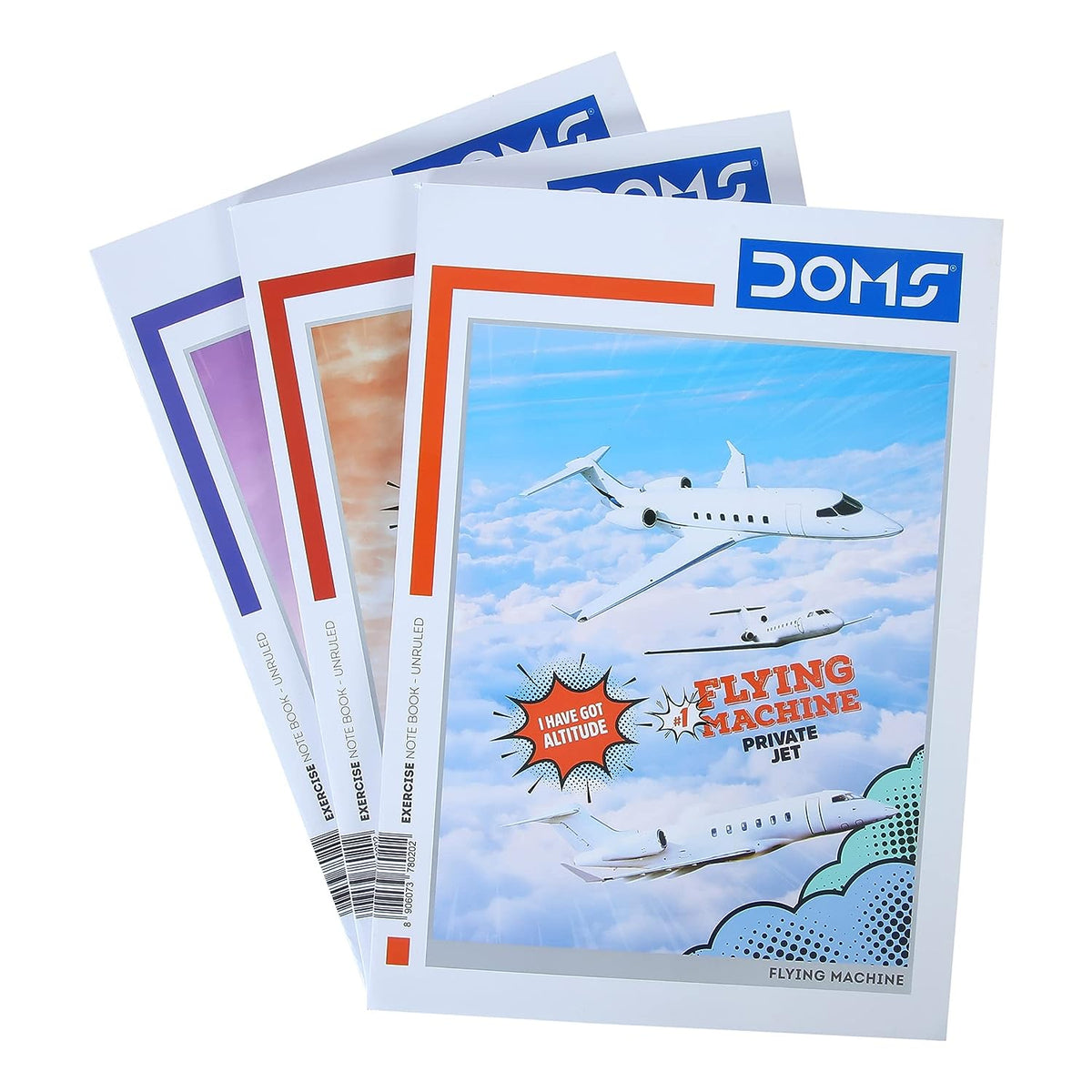 Doms Flying Machine Series Notebook - A4 - Unruled
