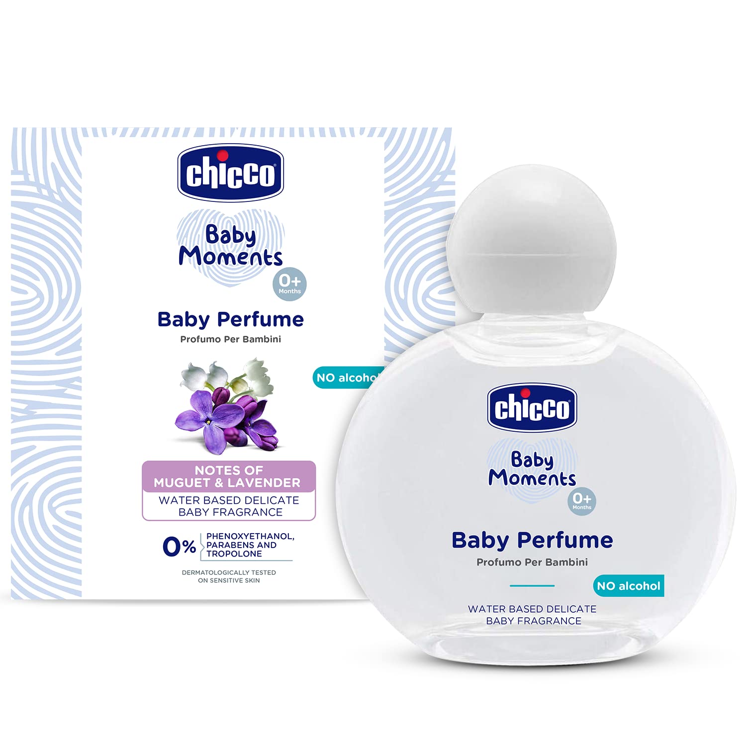 4x Chicco Baby Perfume - 100ML each - Pack of 4