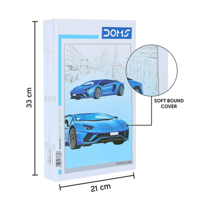 Doms Sports Cars Series Notebook - Single Line