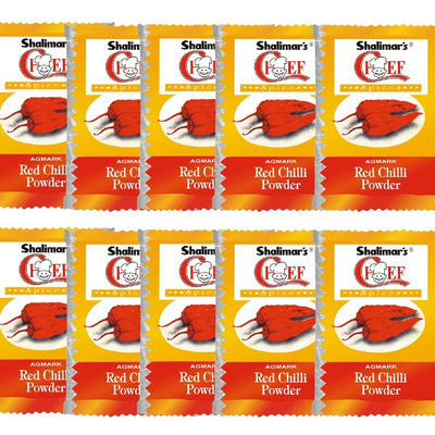 Shalimar's Chef Red Chili Powder 50 g (Pack of 10)