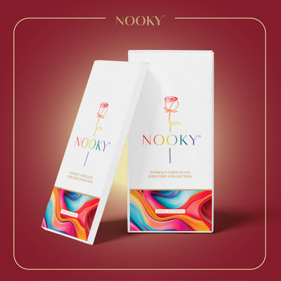 Nooky Premium Aphrodisiac Chocolate for LGBTQ+ | Mood-Enhancing, All-Natural Ingredients | Vegan-Friendly, Decadent Dark Chocolate (pack of 3)