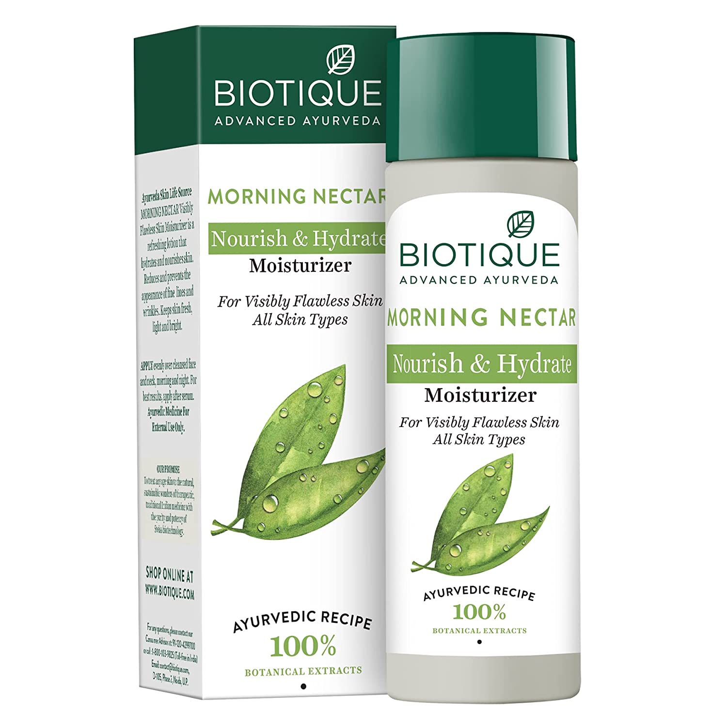 Biotique Bio Morning Nectar Visibly Flawless Skin Moisturizer, 120ml