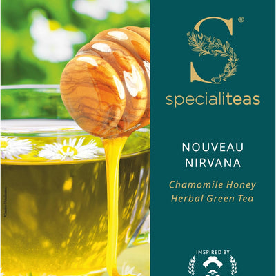 Cherise Specialiteas Nouveau Nirvana Chamomile Honey Herbal Green Tea (2 g x 25 Pyramid Tea Bags)