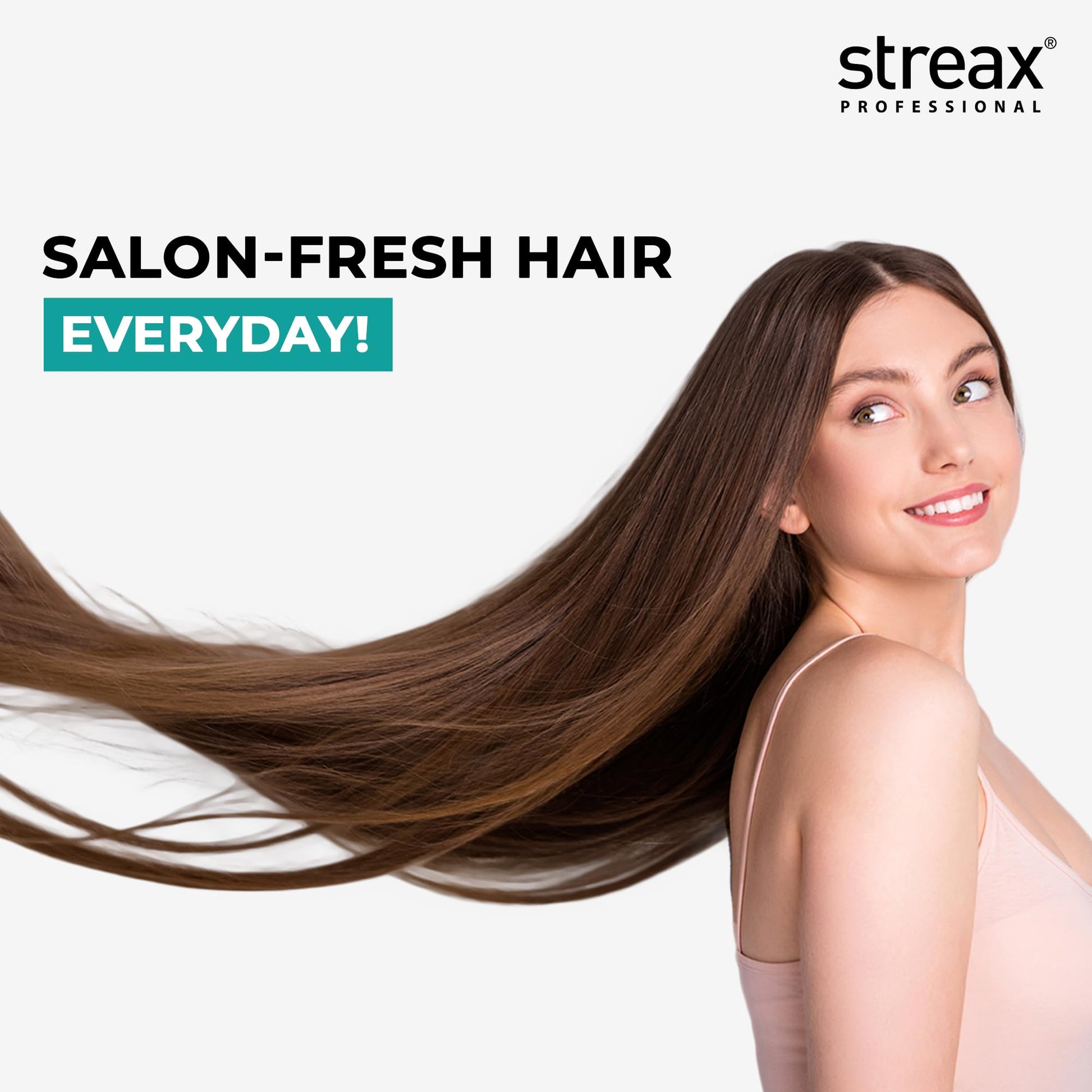Streax Professional Vitariche Gloss Hair Serum, 125 ml | Frizz-Free Hair | Enhance Shine and Smoothness | With Vitamin E & Macadamia Oil| | For All Hair Types