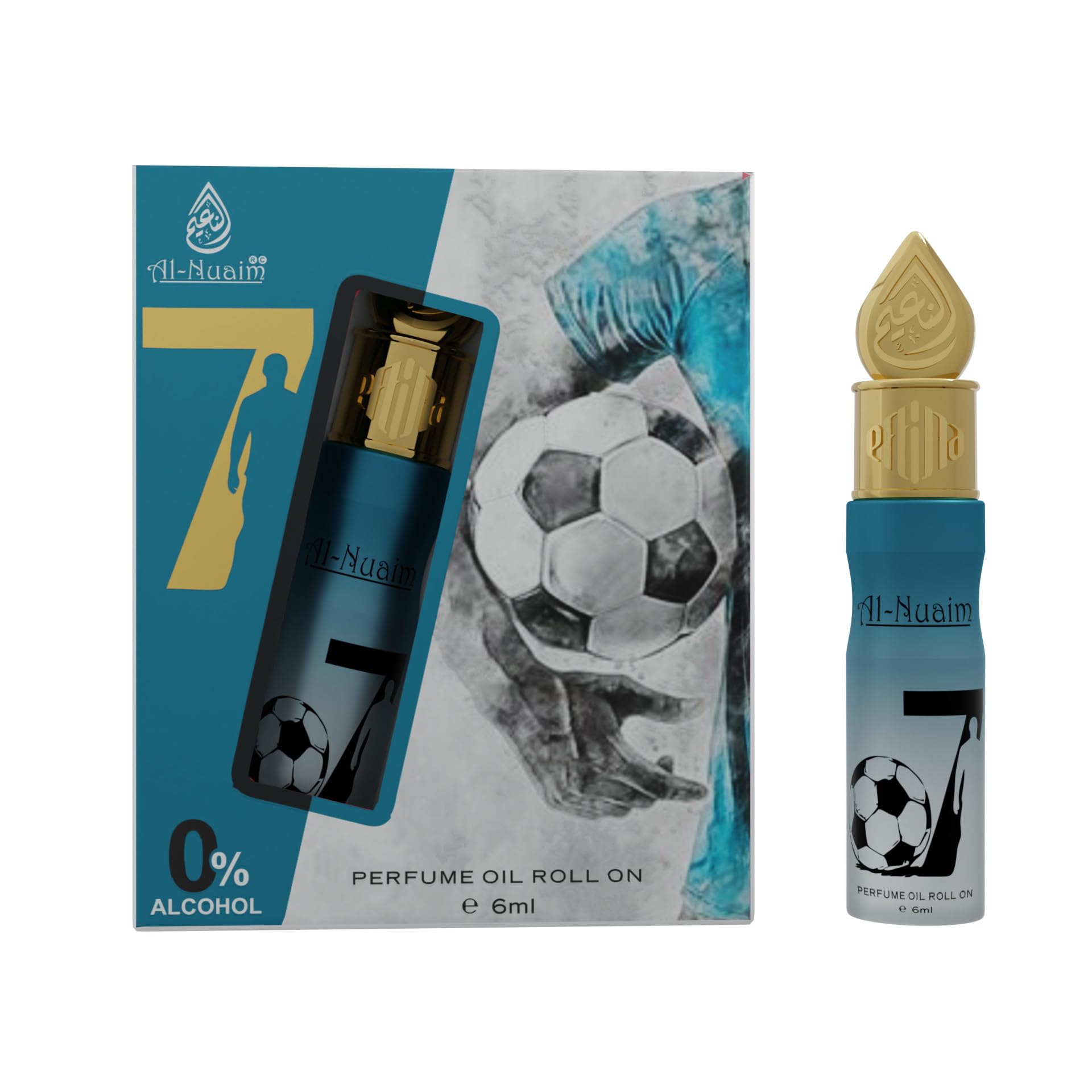 Al-Nuaim® 07 Attar Roll On - 6ML | Unisex Attar | Exquisite Alcohol-Free Aromatic Fragrance Oil for Lasting Elegance and Charm