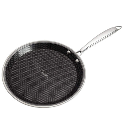 Alda Nero Tri-Ply Stainless Steel Non-Stick Crepe Pan 30 cm