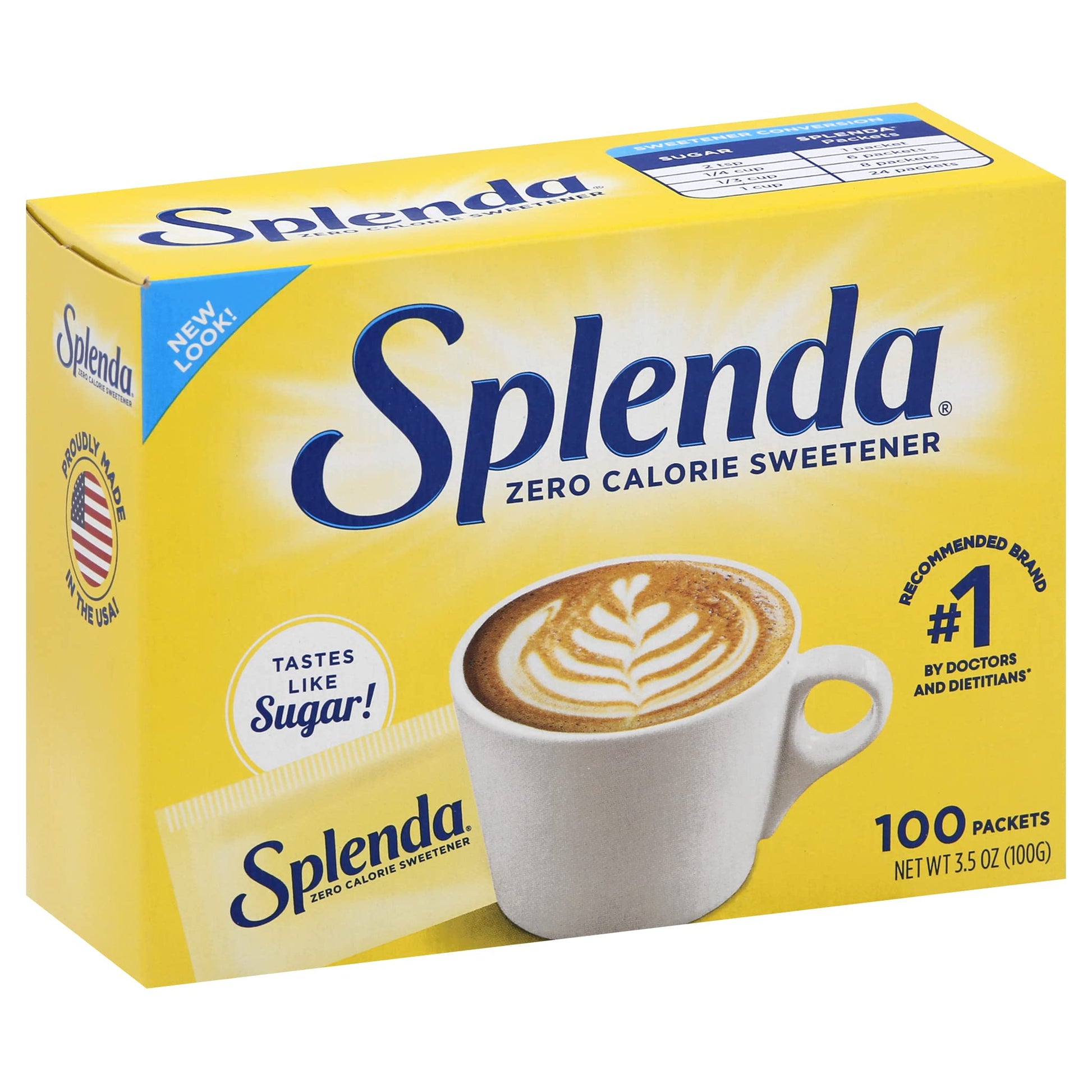 Splenda No Calorie Sweetener Packets, 100g