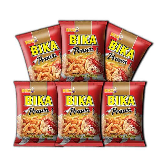 BIKA Prawn Crackers 60 g Pack of 6