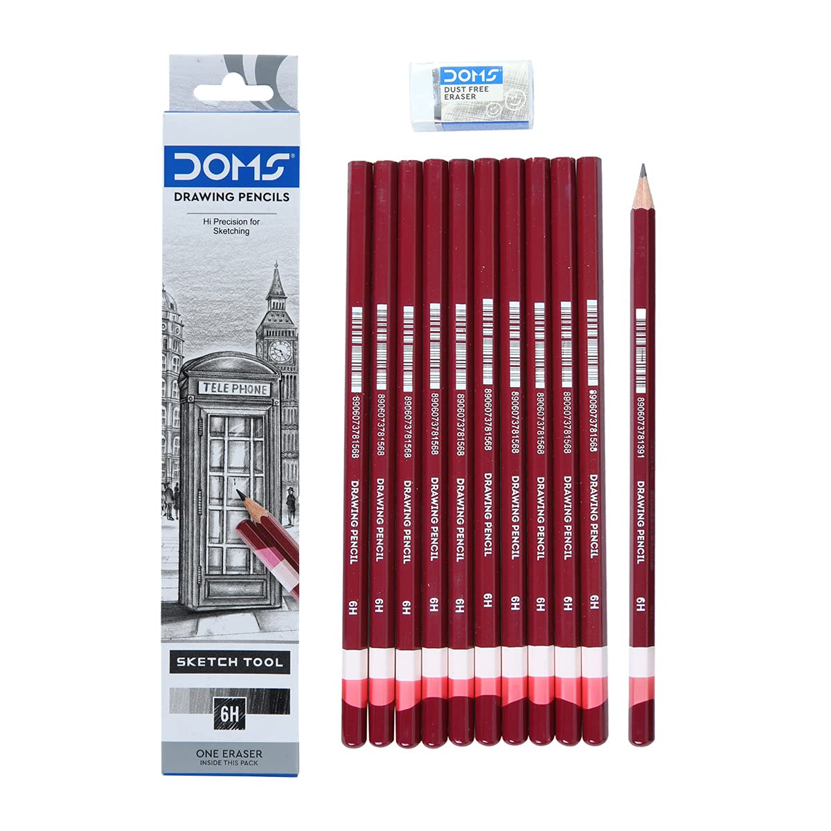 Doms Drawing & Sketching 6H Graphite Pencil