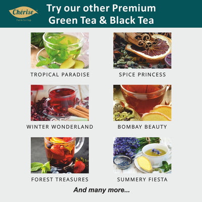 Cherise Specialiteas Oriental Secrets Honey Lemon Herbal Green Tea (2 g x 25 Pyramid Tea Bags)